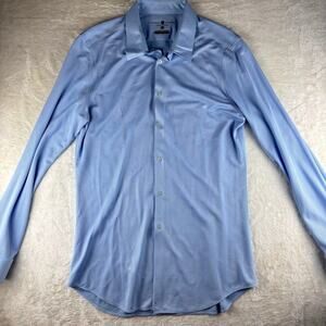 Ministry of Supply Dress Shirt Long Sleeve Men's XXL Slim Performance Polyester